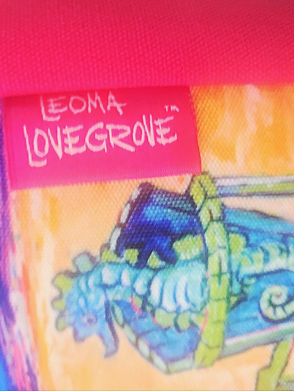 NWT Leoma Lovegrove Art Beach Canvas Purse / Crossbody Bag Resort Vacation - Picture 11 of 13